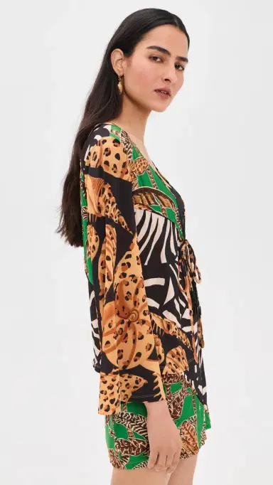 Farm Rio Open Front Blouse | Thumbnail 4 Farm Rio Open Front Blouse | Thumbnail 4