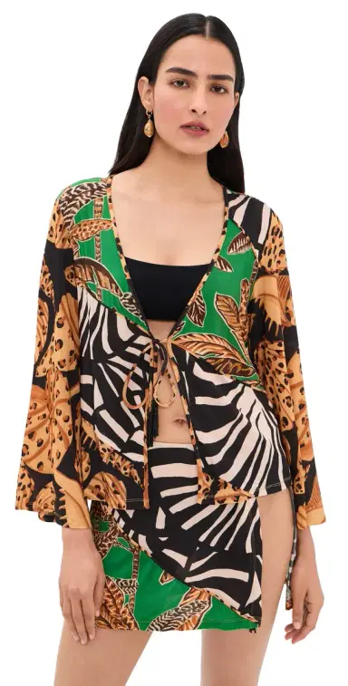 Farm Rio Open Front Blouse | Thumbnail 1 Farm Rio Open Front Blouse | Thumbnail 1
