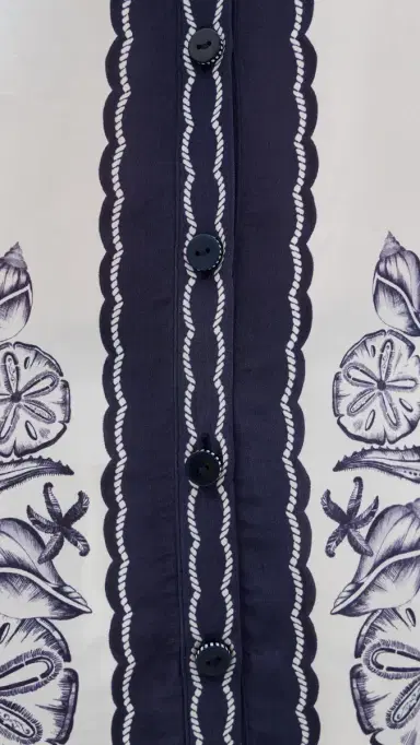 Farm Rio Nautical Scarf Button Down Shirt | Thumbnail 6 Farm Rio Nautical Scarf Button Down Shirt | Thumbnail 6