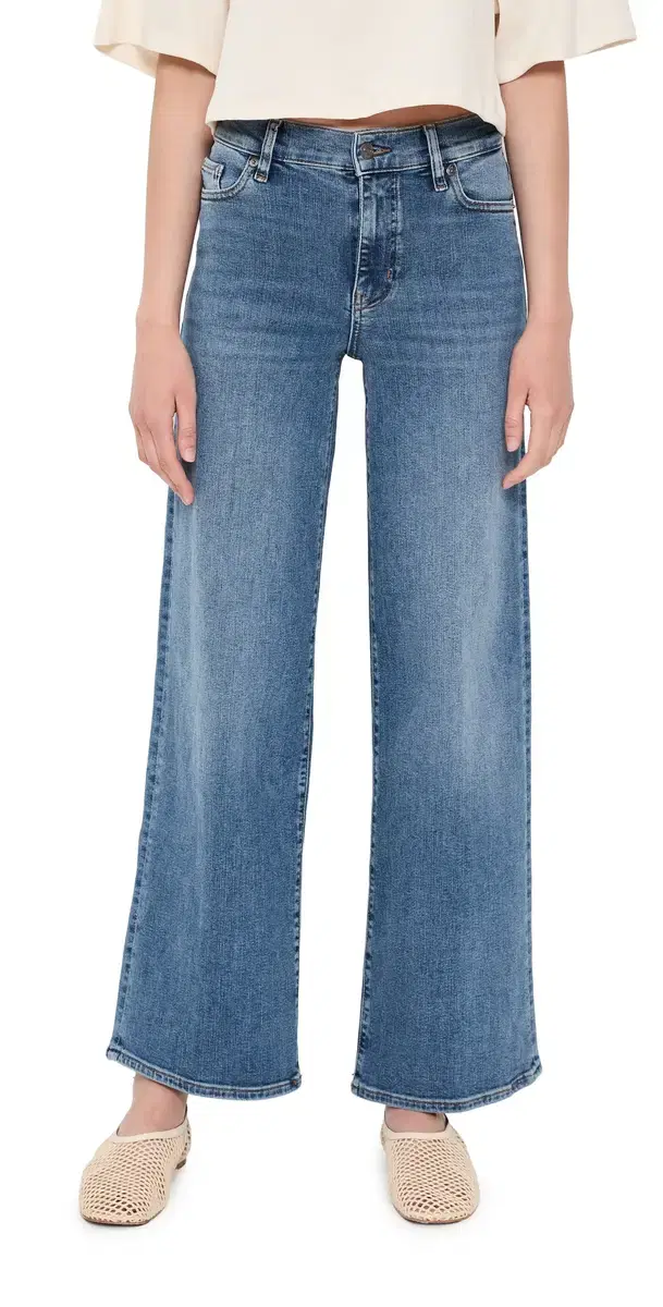 FRAME Le Slim Palazzo Jeans Gossamer