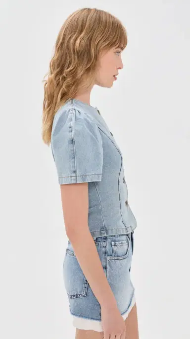 LIONESS Femme Blouse ight Denim | Thumbnail 4