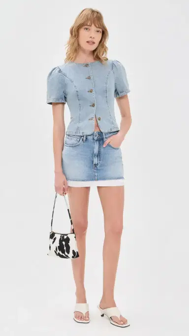 LIONESS Femme Blouse ight Denim | Thumbnail 5
