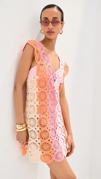 LE BOP Livia Mini Dress Pink Multi | Thumbnail 2