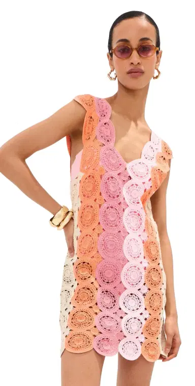 LE BOP Livia Mini Dress Pink Multi | Thumbnail 1