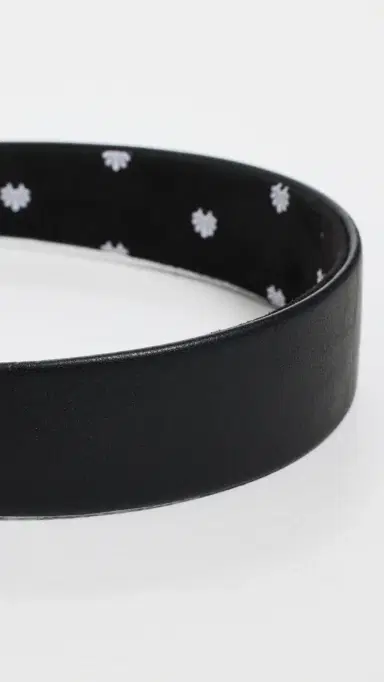 Lele Sadoughi Faux Leather Bessette Headband Jet One Size | Thumbnail 4