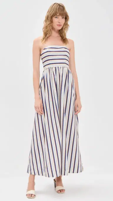 VRG GRL Sylvie Midi Dress Stripe | Thumbnail 2 VRG GRL Sylvie Midi Dress Stripe | Thumbnail 2