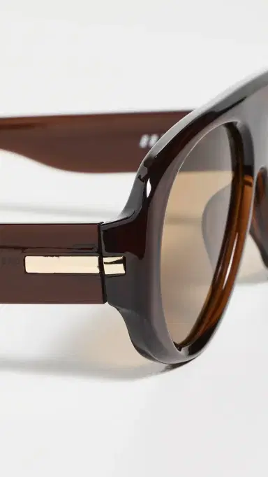 Le Specs Dream Boat Sunglasses Cocoa One Size | Thumbnail 5