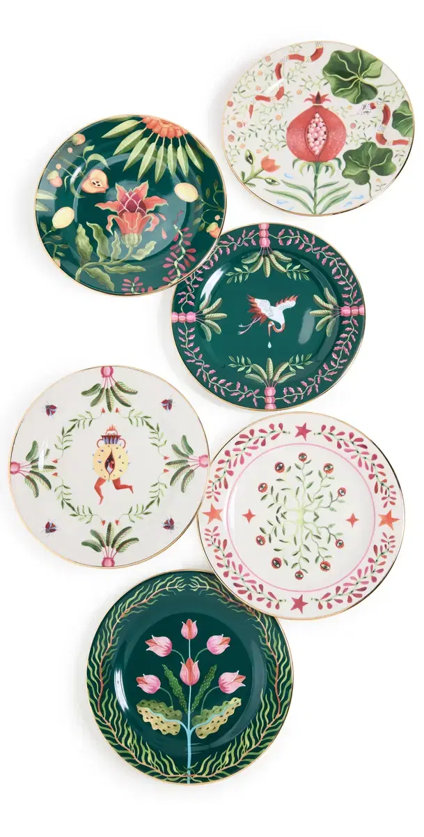 La DoubleJ Dessert Plates Set Mix One Size