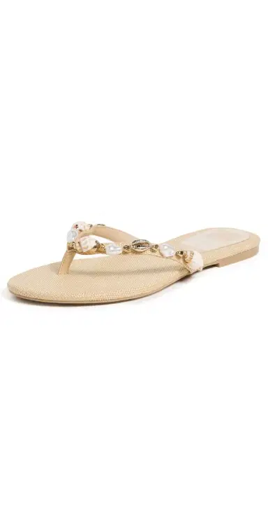 Dolce Vita Kysha Sandals Natural Raffia | Thumbnail 1