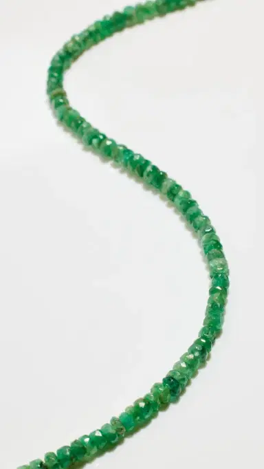 JIA JIA May Emerald Beaded Necklace Emerald One Size | Thumbnail 4