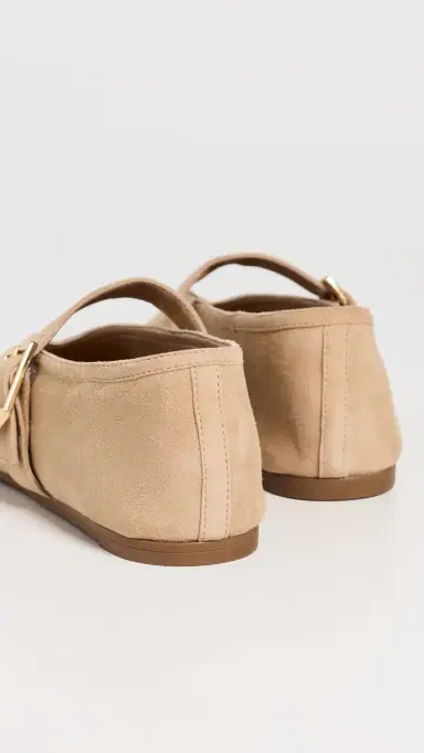 Schutz Vick Buckle Flats Light Wood | Thumbnail 4