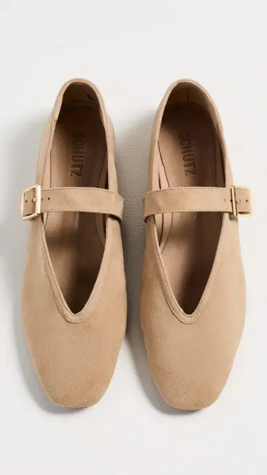 Schutz Vick Buckle Flats Light Wood | Thumbnail 5
