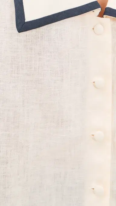 Frame The Cabana Linen Top Cream Multi S | Thumbnail 6 Frame The Cabana Linen Top Cream Multi S | Thumbnail 6