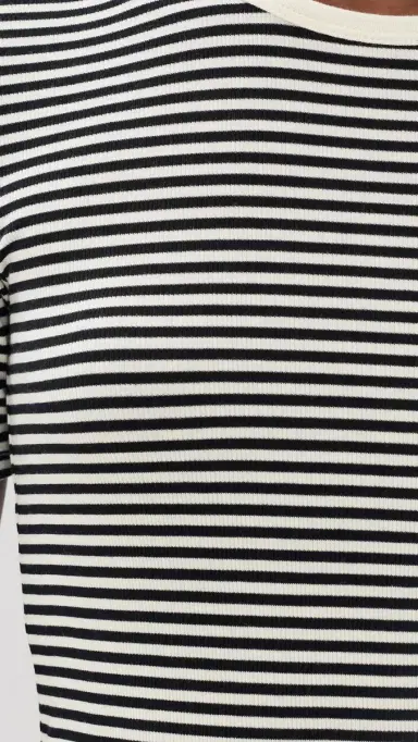 Frame The Fine Rib Crew Tee Cream ulti | Thumbnail 6