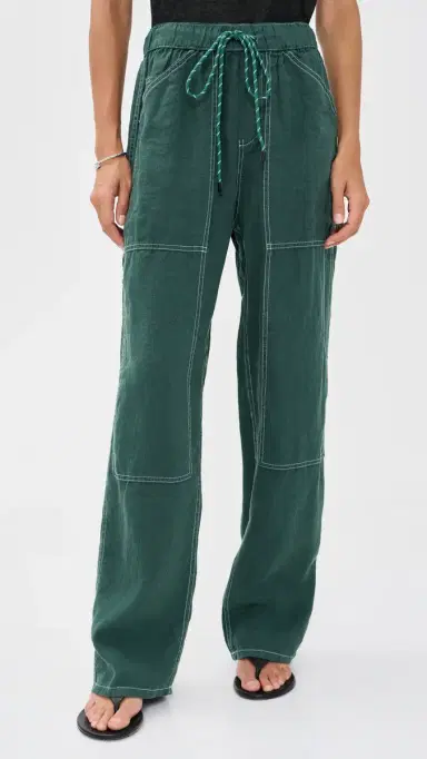 rag & bone Atlas inen Pants Forest | Thumbnail 2