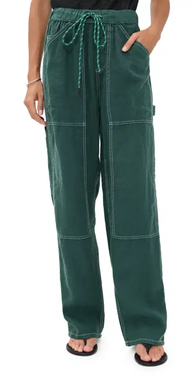 rag & bone Atlas inen Pants Forest | Thumbnail 1