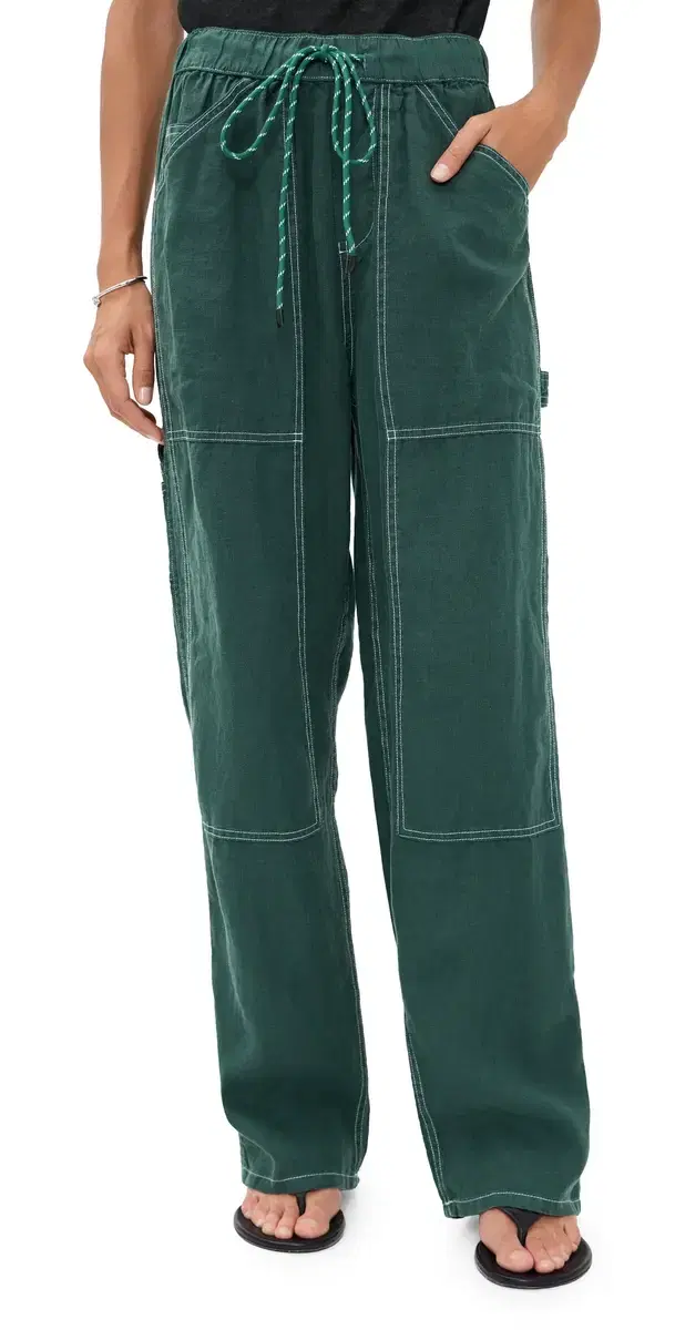 rag & bone Atlas inen Pants Forest