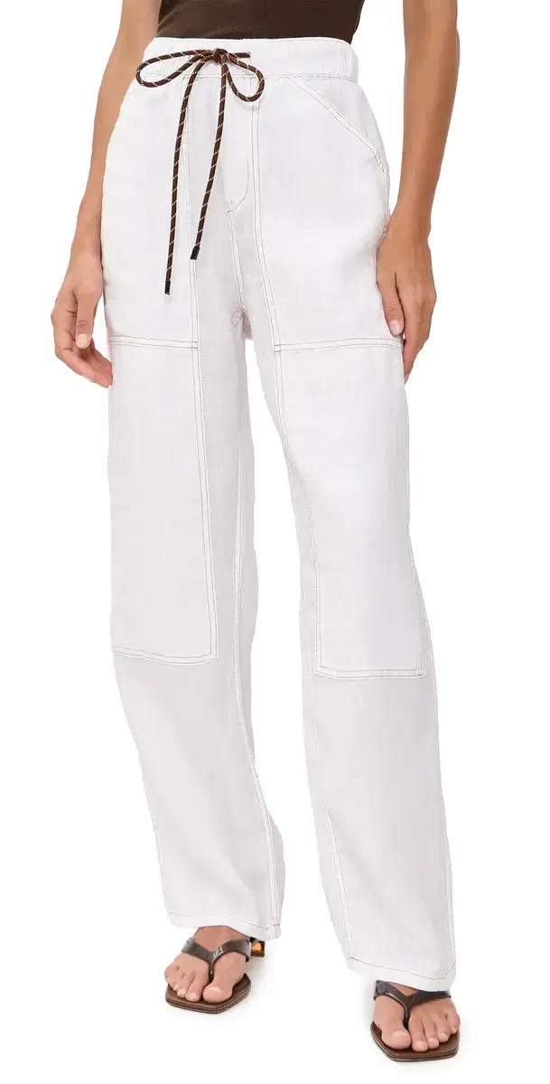 rag & bone Atlas inen Pants White