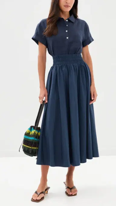 Suzie Kondi Kyria Circle Skirt Navy | Thumbnail 5 Suzie Kondi Kyria Circle Skirt Navy | Thumbnail 5
