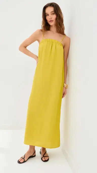 LE BOP Camille Maxi Dress Warm Olive | Thumbnail 2