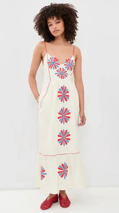 CAROLINA K Carmen Dress Gardenia L | Thumbnail 2
