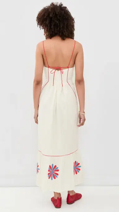 CAROLINA K Carmen Dress Gardenia L | Thumbnail 3