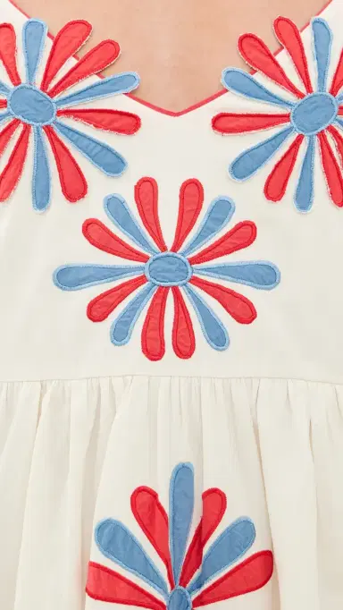 CAROLINA K Carmen Dress Gardenia L | Thumbnail 6