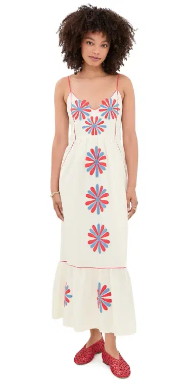 CAROLINA K Carmen Dress Gardenia L | Thumbnail 1