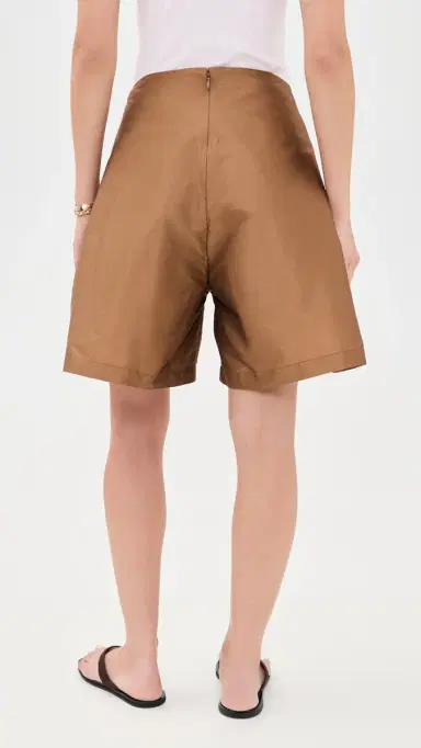 CHAN LUU Techno Taffeta Long Shorts | Thumbnail 3