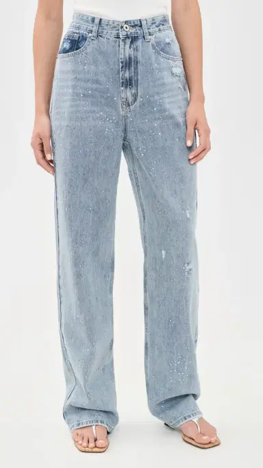 LIONESS Diamante Jeans Light Denim | Thumbnail 2 LIONESS Diamante Jeans Light Denim | Thumbnail 2