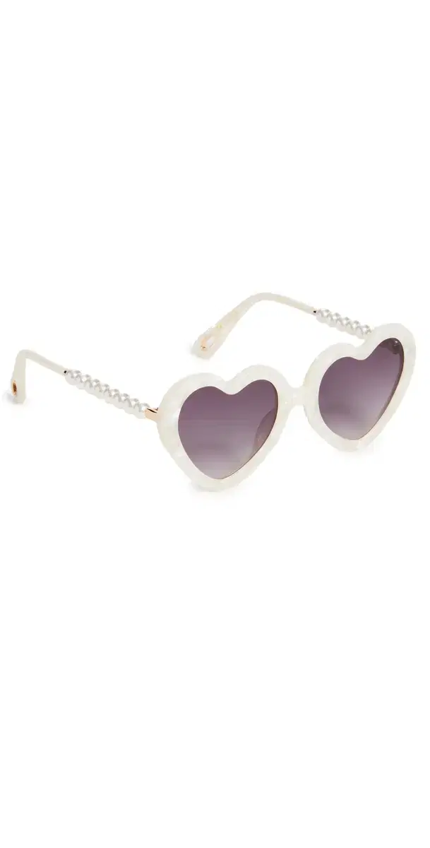 Lele Sadoughi Sweetheart Sunglasses Mother Of Pearl 100 One Size