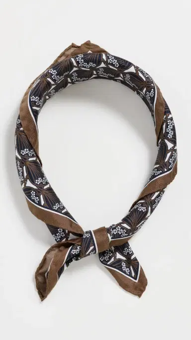 LIBERTY Iphis Silk Scarf Tan One Size | Thumbnail 2
