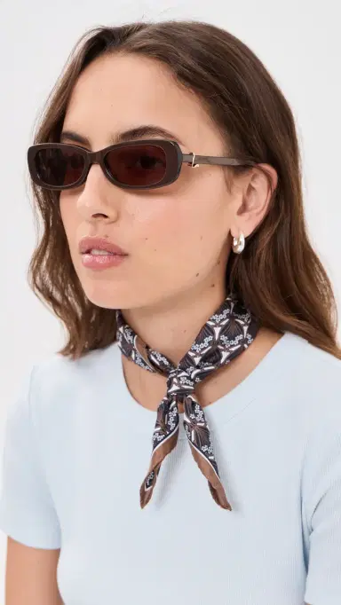 LIBERTY Iphis Silk Scarf Tan One Size | Thumbnail 3