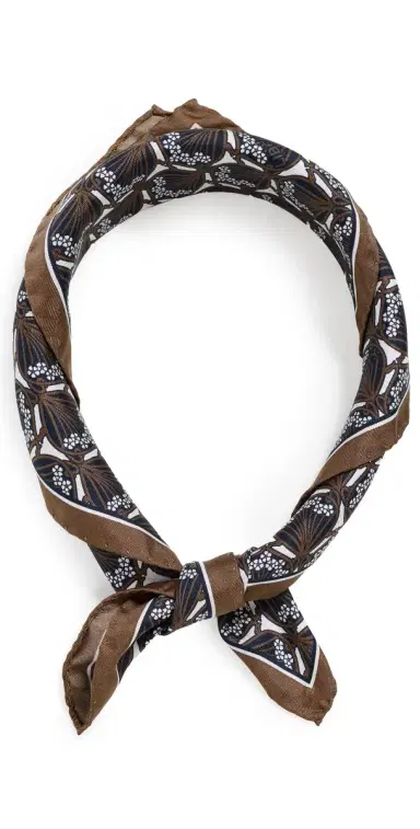 LIBERTY Iphis Silk Scarf Tan One Size | Thumbnail 1