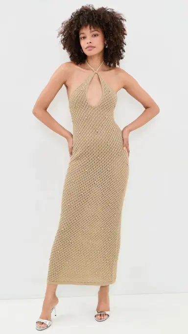 STAUD Isola Maxi Coverup Dress Natural | Thumbnail 2