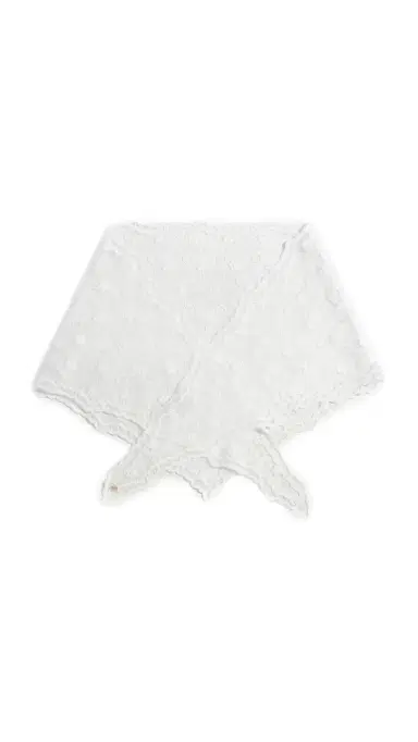 Lele Sadoughi Audrey Lace Scarf White Floral One Size | Thumbnail 5