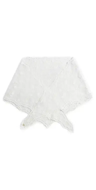 Lele Sadoughi Audrey Lace Scarf White Floral One Size | Thumbnail 1