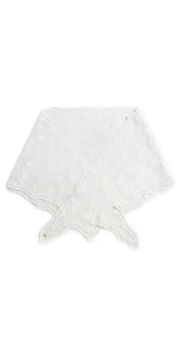 Lele Sadoughi Audrey Lace Scarf White Floral One Size