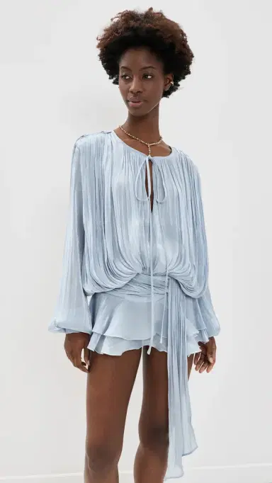 LIONESS Elements Mini Dress Baby Blue | Thumbnail 6 LIONESS Elements Mini Dress Baby Blue | Thumbnail 6
