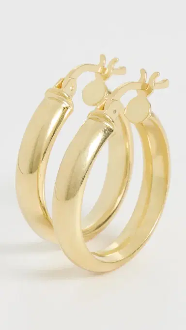 SHASHI The Signature Hoops Gold One Size | Thumbnail 4