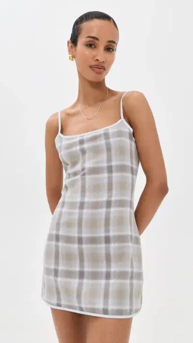 Lioness Voyage Mini Dress ASH PLAID | Thumbnail 2