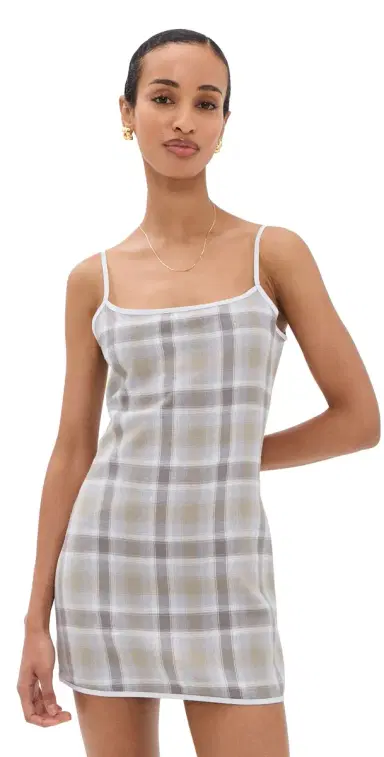 Lioness Voyage Mini Dress ASH PLAID | Thumbnail 1