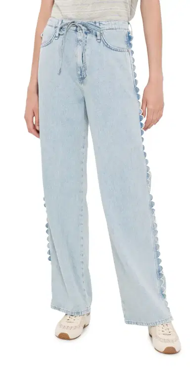 rag & bone Featherweight Phoebe Drawstring Jeans Alscallop | Thumbnail 1