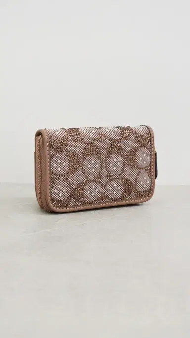Coach Crystal Signature Jacquard Essential Small Card Case | Thumbnail 3 Coach Crystal Signature Jacquard Essential Small Card Case | Thumbnail 3