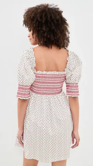 Hill House Home The Lila Nap Dress Poppy Half Drop | Thumbnail 3 Hill House Home The Lila Nap Dress Poppy Half Drop | Thumbnail 3