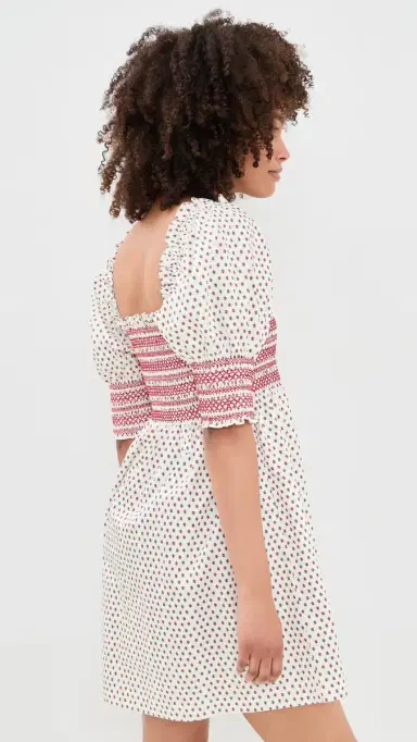Hill House Home The Lila Nap Dress Poppy Half Drop | Thumbnail 4 Hill House Home The Lila Nap Dress Poppy Half Drop | Thumbnail 4