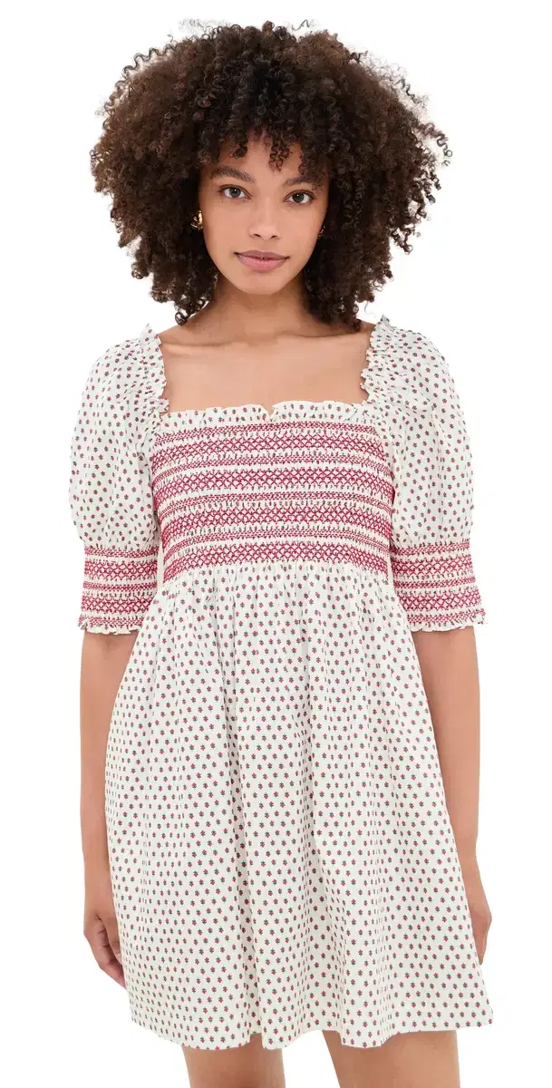 The ila Nap Dress Poppy Half Drop