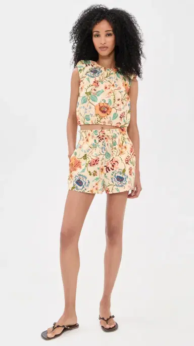 Ulla Johnson Marnie Cotton Shorts Abalone | Thumbnail 5 Ulla Johnson Marnie Cotton Shorts Abalone | Thumbnail 5