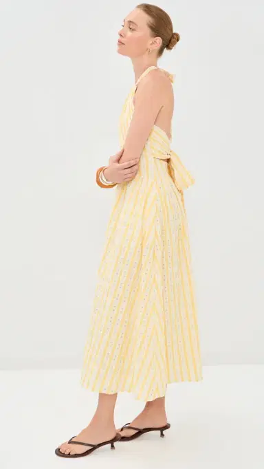 Rosie Assoulin In The Name of Love Halter Dress Yellow 4 | Thumbnail 5