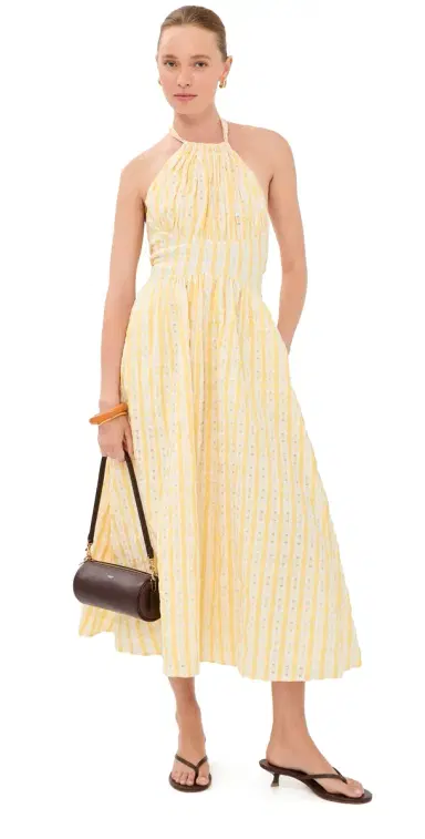 Rosie Assoulin In The Name of Love Halter Dress Yellow 4 | Thumbnail 1